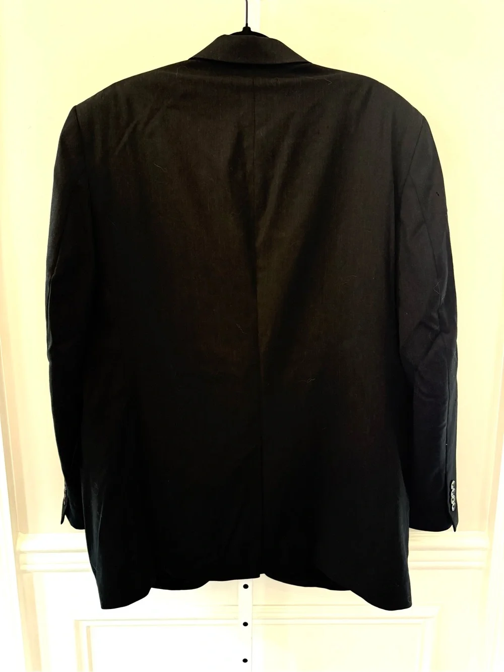 Jos A. Bank Travelers Black Suit Blazer 2 Button Wool Blend